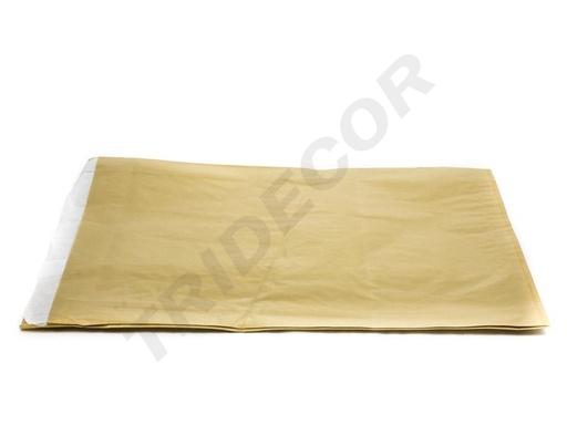 [010419] Goldene Zellulosepapierumschläge 50X30+8cm 50 Einheiten