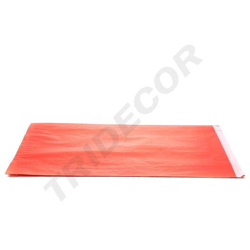 [010421] Sobre de Papel Celulosa Rojo 30+7.5X49.5cm 50undes