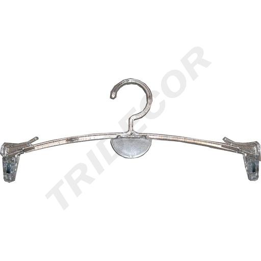 [005032] 透明塑料带夹内衣架Percha de Plastico Con Pinzas para Lenceria 27.5cm 1000/caja
