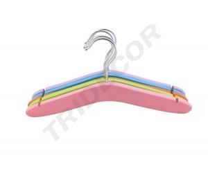 [005110] Perchas De Madera Para Niños Varios Colores 5 Unidades