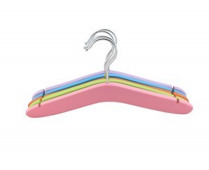 [005110] Perchas de Madera para Niños Varios Colores 5 Unidades