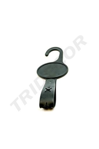 [005125] 黑色塑料皮带钩PERCHA DE PLÁSTICO CON AUTOMÁTICO COLOR NEGRO