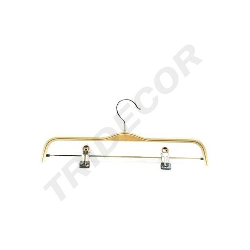 [005087] 胶合木裤夹Percha Madera Contrachapada Con Pinzas 37.5cm (5undes/pq)100/caja