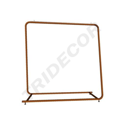 [038921] Perchero Grande De Acero Color Bronce 154X150X50Cm