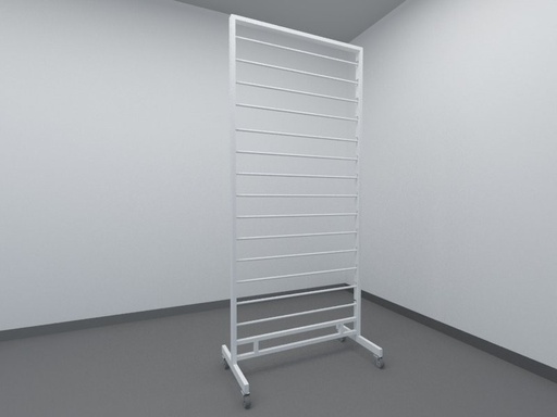 [038292] Ausstellungsständer für Schals und Taschentücher, weiß, 180X80X40.5cm