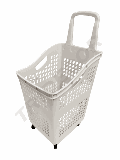 [014556] Supermarket Basket 50L Gray Color