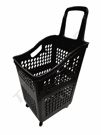 [014559] Carrello della spesa nero