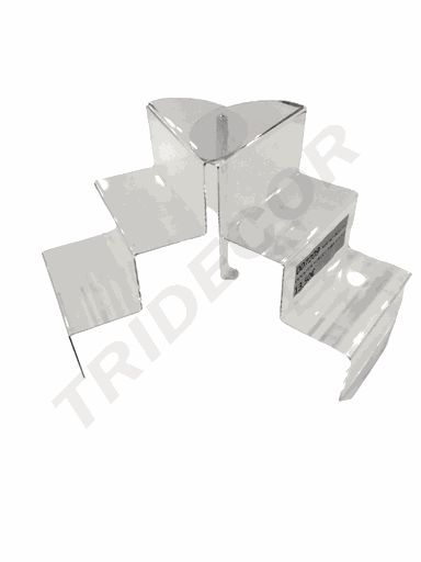 [007209] 亚克力二层展示架Expositor Doble Altura 57X20X30cm 20/caja