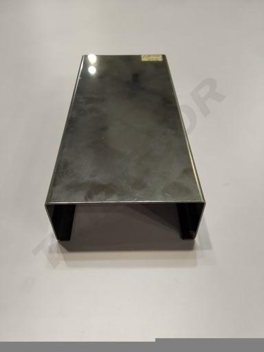 [007150] 双面不锈钢亮光镜面包登架内弯Expositor de Acero Inox de BRILLO 28X12X5CM