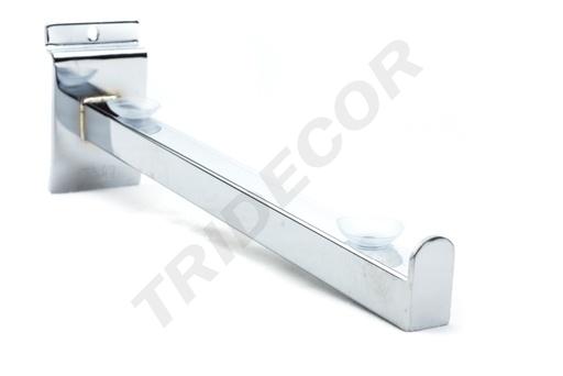 [002089] Soporte Para Estantes Anclaje Panel de Lamas 25.5 Cm