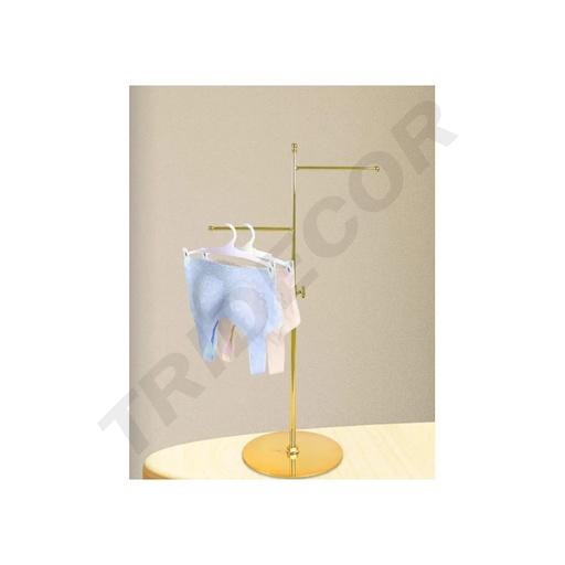 [0091054] 金色不对称双屏44-59cm(高)x28cm(宽)x18cm(底座) Expositor Doble Asimetrico Dorado 44-59cm(Altura)x28cm(Ancho)x18cm(Base)