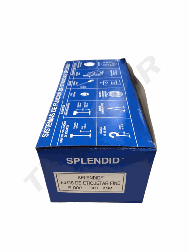 [014095] Navetes Finos Splendid 40mm 5000/caja 细标签线 40mm 