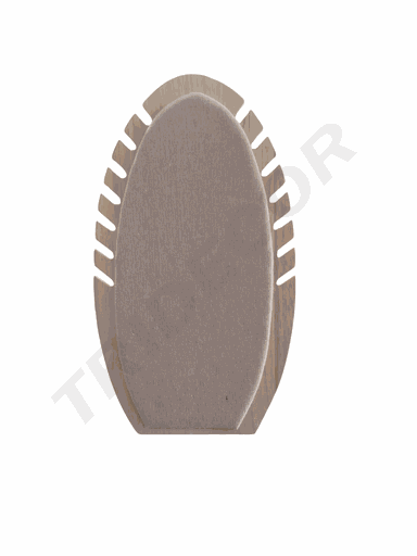 [0091036] Expositor Para Collar Madera Y Lino 7 collares