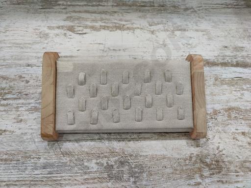 [0091026] 22 个戒指的展示 木质和亚麻 Expositor para 22 Anillos Madera y Lino