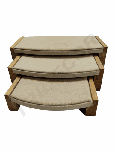 [0091033] 木质和亚麻桌子 3 件套Mesa Madera y Lino 3 Niveles