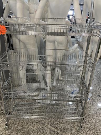 [033079] Sau Coș din metal cromat 4 nivele