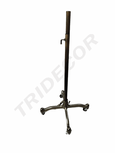 [6041019] Pie con ruedas para maniquí, color bronce