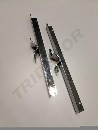 [006157] φ 25mm电镀圆管玻璃双托 Soporte Doble de Estante para Tubo de 25mm