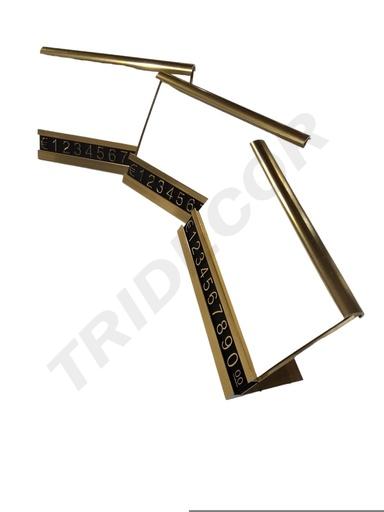 [014860] Marca Precios Oro Con Números 10*7Cm 10Und