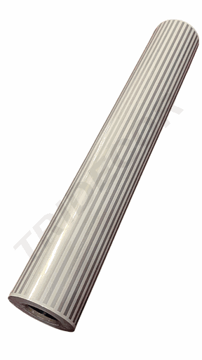 [014176] Papel de Regalo Con Rayas Plateadas 62 cm