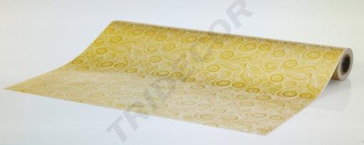 [014176] Papel de Regalo Estampado Dorado 62cm 4 kg