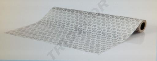 [014176] Papel de Regalo Con Estampado Plateado 62cm 4kg