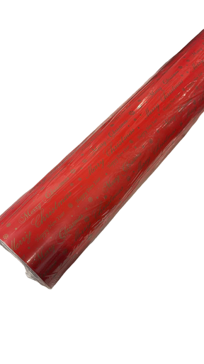 [014176] Papel de Regalo Estampado Navideño Merry Christmas 62 cm