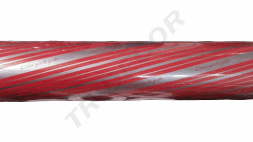 [014176] Papel de Regalo Con Rojo Y Plata ¨Espero que te guste¨ 62 cm