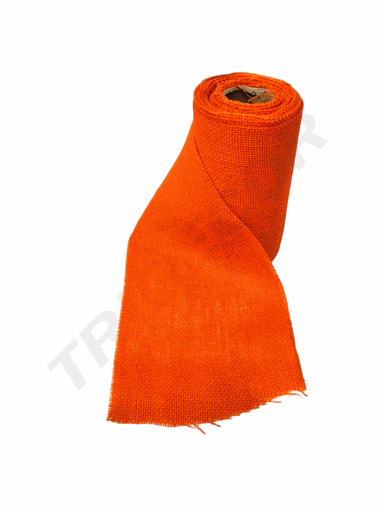 [014845-NJ] Cinta Tela Tipo Malla Floristería 16CM 4.5M Naranja OFERTA