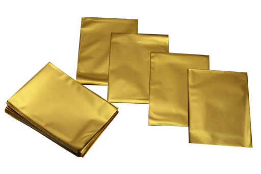 [010714] Sobres Metalizados 25x40 cm Color Dorado 50 UNIDADES