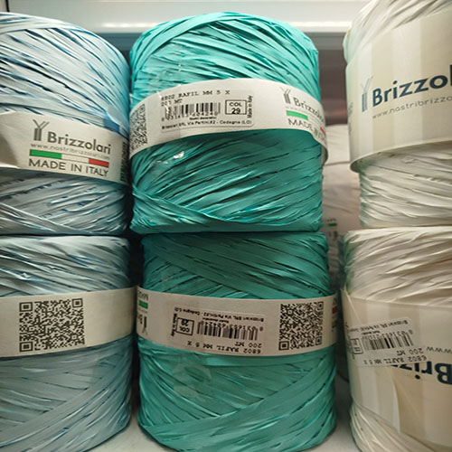 [8031653604248] Cinta De Rafia Azul Turquesa 5 mm 200 Metros Col 29