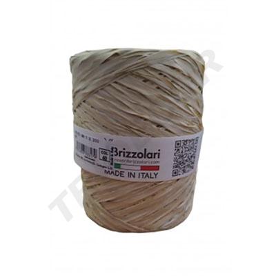 [8031653333179] Cinta De Rafia Beige Bicolor 5 mm 200 Metros