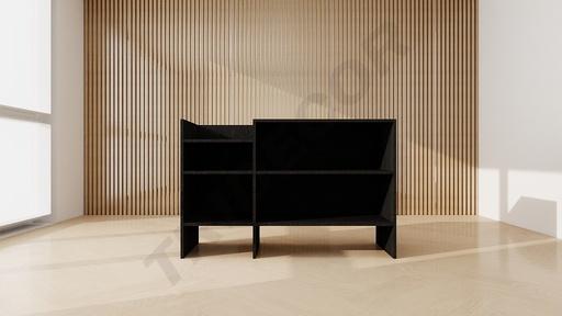 [0270020] Mostrador Simple Blanco/Negro 120x90x50 Cm