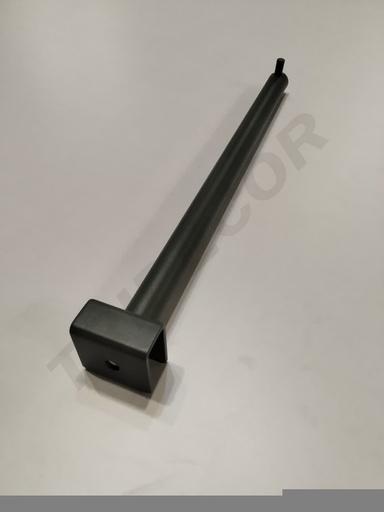 [001547-MG2] 卡扁管灰色18mm 管一钉 Gancho Cris Un Clavo para Tubo Rectangular 18mm 30cm