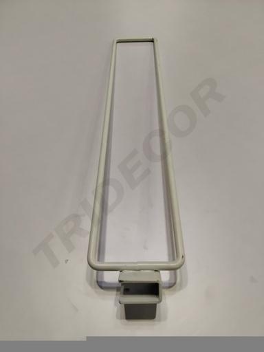 [001700] 白色矩形相框隔片Separador Blanco para Tubo Rectangular 8mm 50cm 50/caja