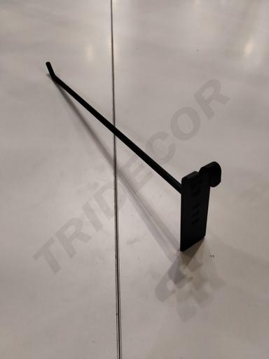 [001706] Schwarzer Haken für 6mm Maschenweite, 30cm, 200 Einheiten/Box