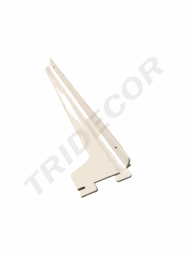 [002401] Soporte De Estante Blanco Para Cremallera 30 Cm