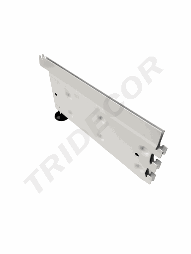 [013073] 白色货架脚片Base 40cm Blanca para Estanteria Malla 12/caja