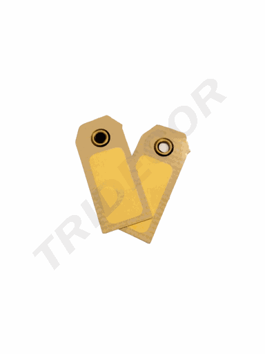 [0141001] Etiqueta Troquelada Kraft Con Marco 1.5X3.4Cm 200/Paq