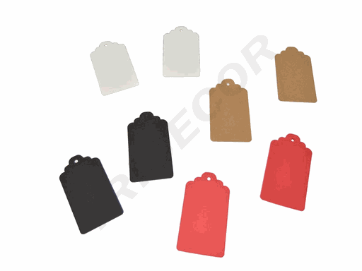 [0141026] Rechteckiges gestanztes Etikett, 5 x 3,1 cm, 100 Stück/Packung, verschiedene Farben