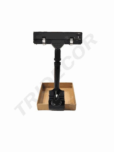 [014566] Portaprecios Con Pinza De Plástico Negro 17Cm